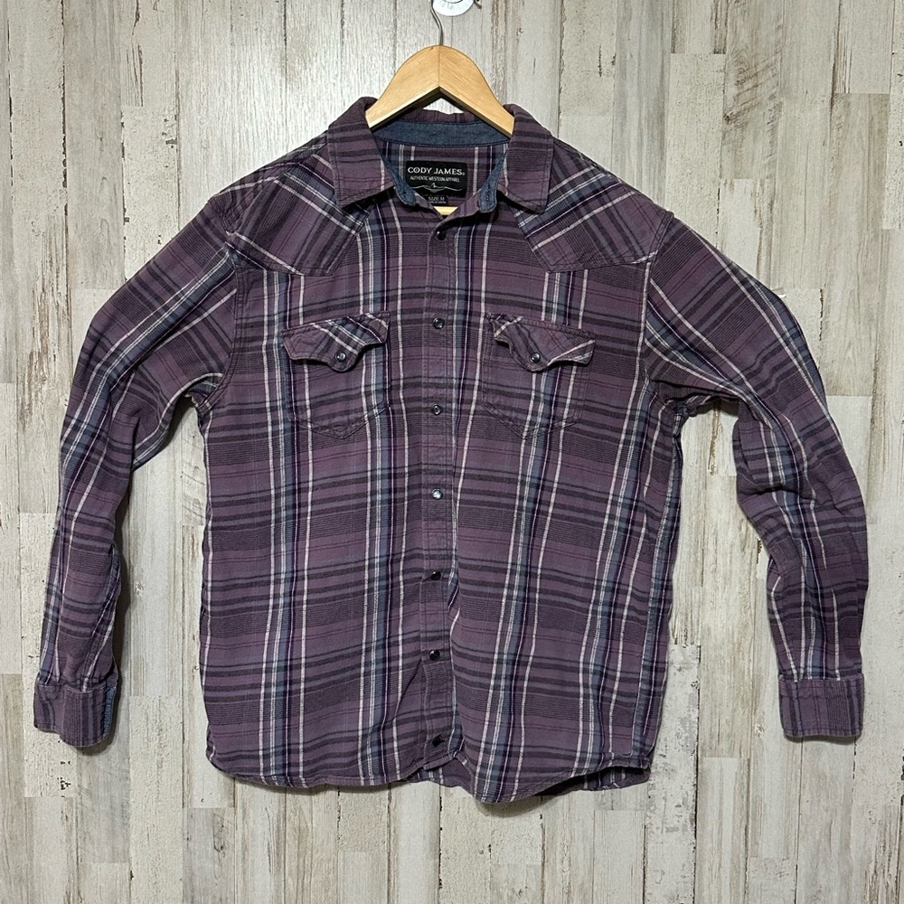 Cody James‎ Pearl Snap Flannel Shirt